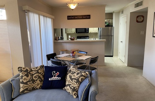 Braeswood Place Condo | Houston TX NRG-Med CTR/RICE U - ALL Inclusive 2B/2B/2 Blocks from nearby stadium