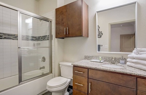West Campus Apartment | Huge West Campus Flat + In-Unit Theater + Hot Tub