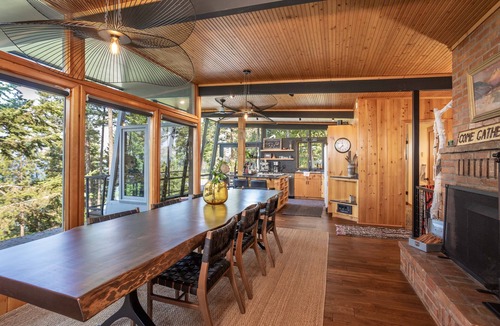 Woods Bay Cabin | Lake Houses at Camp Milson - Flathead Lake 7 BD Retreat w Private Lake Access