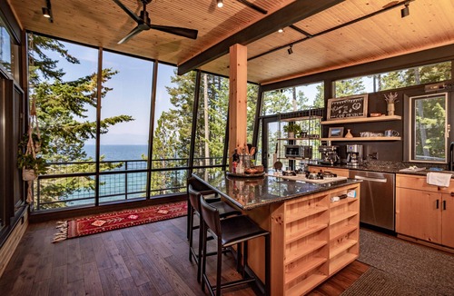 Woods Bay Cabin | Lake Houses at Camp Milson - Flathead Lake 7 BD Retreat w Private Lake Access