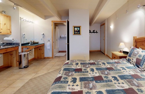 Polson Apartment | Lake view studio with private balcony, AC, dock for kayaking & swimming