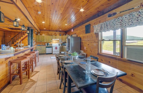 Hancock House | Lakeside Gem: Hot Tub & Game Room in Hancock