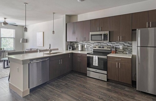 Vickery Meadow Apartment | Landing | Chic 1BD, Pool, Gym
