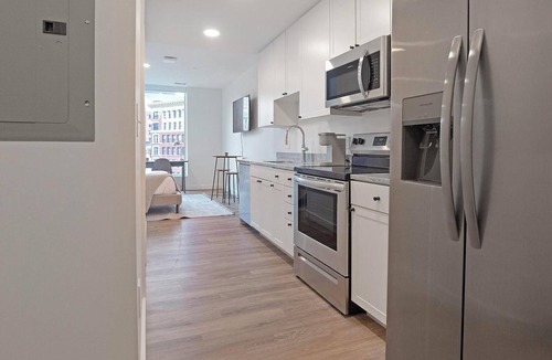 Greektown Historic District Apartment | Landing | Chic Studio, Gym, Clubhouse