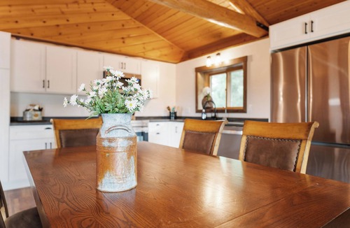 Whitewood Cabin | Large Log Home Overlooking Creek!