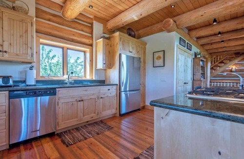 Driggs House | Large Log Home with Hot Tub and Teton Views!