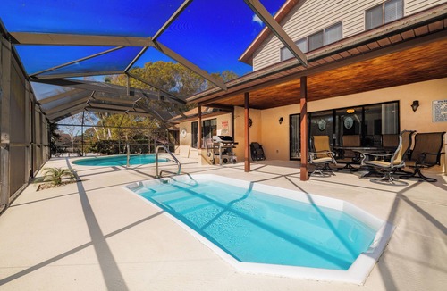 Titusville House | Large Luxury Home - Heated Pool - Hot Tub - Close to Beach -Disney