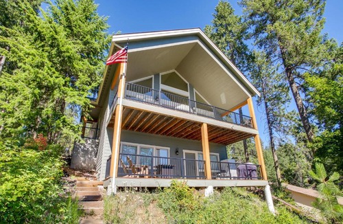 Loon Lake House | Loon Lake Waterfront Retreat 2 Decks and Dock!
