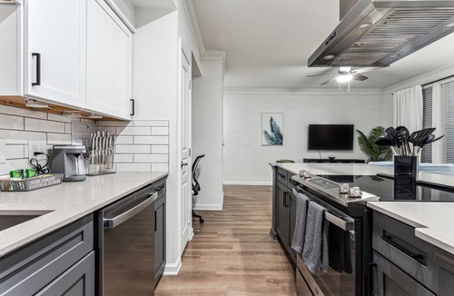 Frisco Apartment | Luxury Apt with Eco-Friendly Touches & Garage Parking