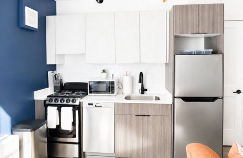 Midtown Apartment | Luxury Detroit 1Bedroom Suite ,1 min DMC, 7dmin MGM, Wayne State & Ford Field