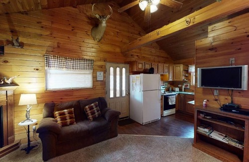 Nelsonville Cabin | Luxury-Hawk's Nest Cabin-Forest View-Cabin-Private Bathroom
