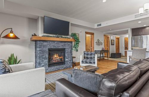 Canmore Apartment | Luxury Mountain Haven Views Hot Tub Patio Spacious Quiet Central