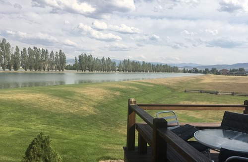 Helena Cabin | Majestic Log home on Private Lake- Close to Fly Fishing, Swimming & Hiking