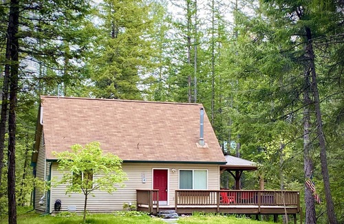 Kalispell Cabin | Many Lakes-Glacier Hideaway Cabin in the woods is the perfect Montana getaway!
