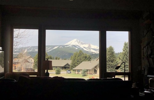 Big Sky Condo | Minutes away from Big Sky Resort! Incredible mountain view from golf course.