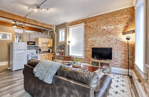 Sheridan Apartment | Modern Industrial Western Suite, Directly Downtown