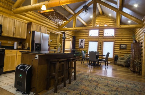 Victor House | Modern log home with a view of the Tetons!