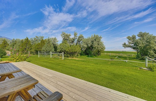 Alder Cabin | Montana Mountain Getaway: Deck & Amazing Views