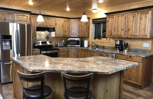 Island Park House | Moose Meadow Lodge - great view! Garage for those snowmobiles!