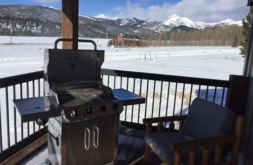 Island Park House | Moose Meadow Lodge - great view! Garage for those snowmobiles!