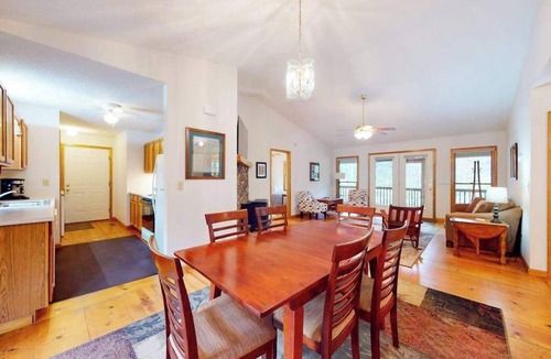 Winfield Cove House | Mountainside abode with a wood stove, firepit, grill, sunroom, AC, and W/D