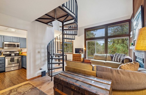 Bear Basin Estates House | New! Brundage Meadows 1 - Bright, cozy - 2story - wood stove - forest views - by trails, lake, town