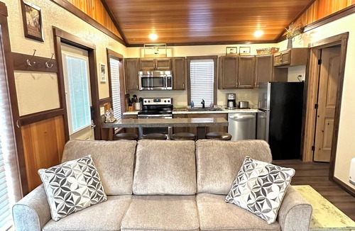 East Glacier Park Village Apartment | New luxury cabin in Central East Glacier
