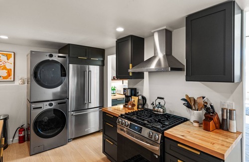 Livingston House | NEW River Island Retreat, unique industrial style modern on the Yellowstone