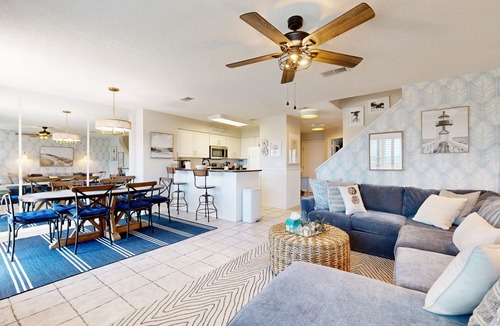 Amelia City House | Newly Decorated, Oceanfront Townhouse with Patio, WiFi, W/D & Shared Pool
