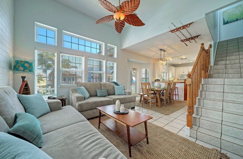Sand Point House | Ocean View Escape Game Garage + Steps to Sand | Golf Cart Zone | Point Break
