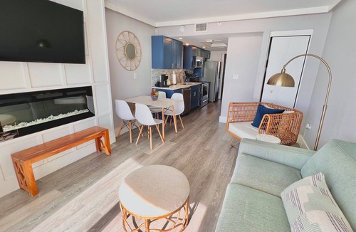 Arcadian Shores Condo | Oceanfront - Heated Pools- Fire pit