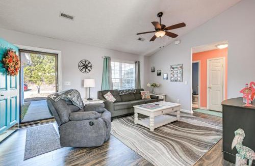 Myrtle Beach House | Patio, Yard & Lake Views: Home in Myrtle Beach!