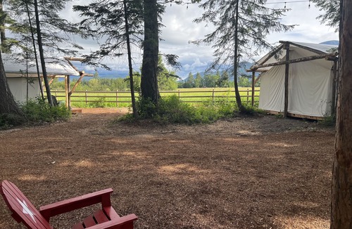 Columbia Falls Cabin | Patriot Tent at Columbia Mountain Ranch near Glacier National Park