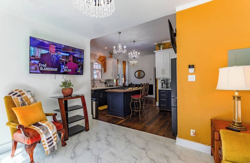 Orangeburg House | Peaceful Backyard Fire Pit BBQ Grill Parking: Orangeburg Home