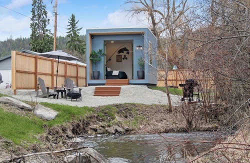 Lakeside Apartment | Peaceful Creekside Villa, Walk to Flathead Lake