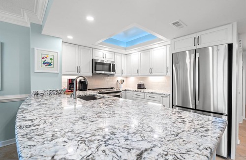 Myrtle Beach Condo | Perfect Ocean View! Large Balcony-Fantastic Kitchen & Baths! + Beach Locker!