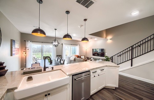 Gruene Condo | Premier river-front Penthouse Condo on the Guadalupe Rapids in Gruene!