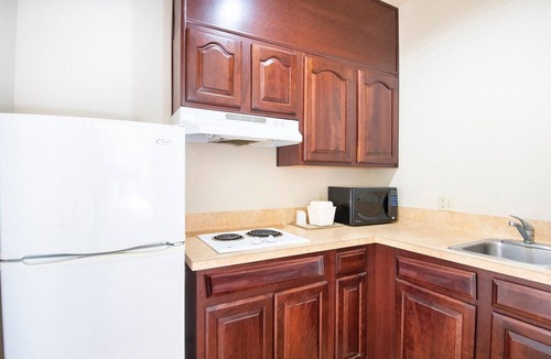 Clute Apartment | Premium 2 Queen Bed with Kitchenette