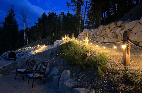 Priest River House | Private Cove River Home with water toys, 200 foot sandy beach and boat dock.