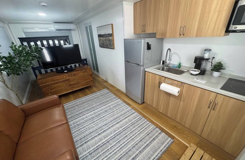 Pecos Apartment | Private Duplex with Twin and Full Bunk Bed, Kitchenette and Private Bath