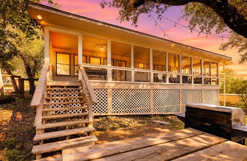 Canyon Lake House | Quiet, private retreat with lake views, huge covered deck, W/D, & fenced yard