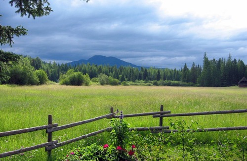 Martin City House | Ranch close to Glacier; open views/mtns/meadows/creek/trails; wildlife; barns