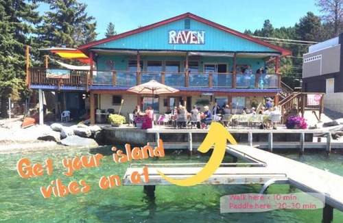 Woods Bay House | Real Vintage Camper Flathead Lake Beach Pets yes!