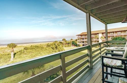 Tybee Island Apartment | Resort views - Huge Balcony - Steps to the beach!