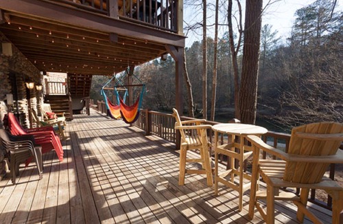 Ellijay Cabin | River's Bend - River Front, Hot Tub, Game Room, Luxury