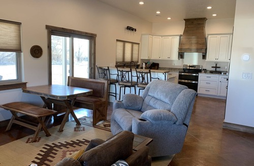 Green River House | Riverfront Barndominium close to Utah National Parks