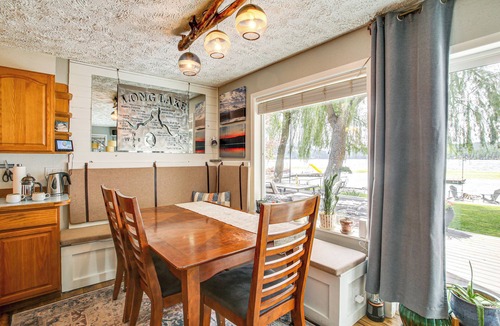 Tumtum House | Riverfront Duplex: Dock & Views in Nine Mile Falls