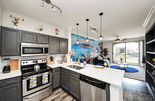 South Central Houston Apartment | Santorini - 2BR/2Bath/NRG/Med Center/Pool/Gym/Sleeps 6