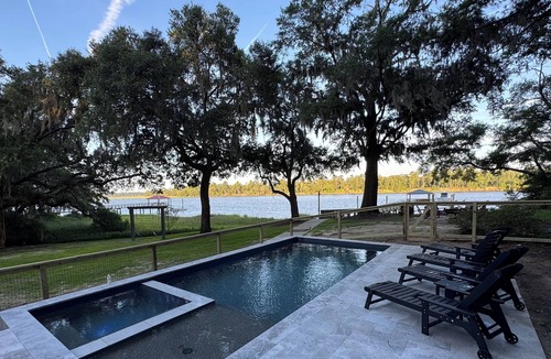 Dale House | Secluded Deep Water Sanctuary with Dock and Pool on outskirts of Beaufort, SC!