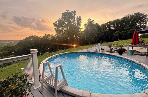 Etoile Cabin | Secluded lakeside cabin, with a salt water pool & hot tub, on 25 acres!